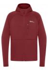 Jack Wolfskin KOLBENBERG HOODED FZ M (deep ruby)