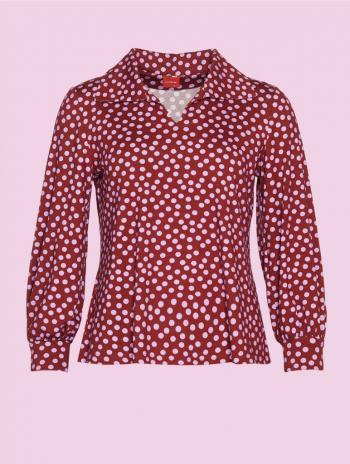 DuMilde PURPLE DOTS DUISOLDE Bluse