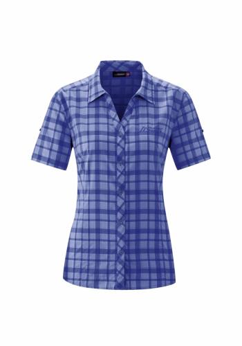 Maier Sports JARA SS BLUSE W (lilac/white check)