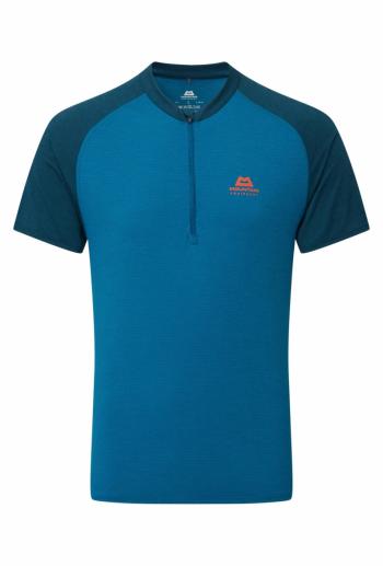 Mountain Equipment NAVA SS MENS ZIP TEE (mykonos/majolica)