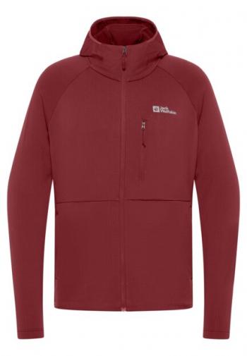 Jack Wolfskin KOLBENBERG HOODED FZ M (deep ruby)