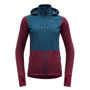 Devold HEROY HYBRID JACKET W (beetroot/flood)