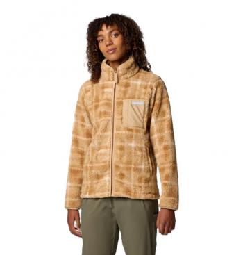 Columbia WEST BEND PRINT FZ JACKET W (camel brown omblur)